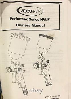NEW ACCUSPRAY 3M HVLP Spray Gun KIT Gravity Feed Primer Performax 05-10018