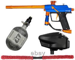 NEW Azodin Blitz 4 Competition Paintball Gun Package Kit Dust Blue With 48/4500