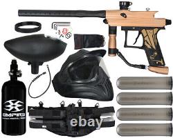 NEW Azodin Kaos 3 Legendary Paintball Gun Package Kit Brown/Black