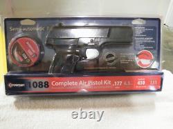NEW Crosman Airguns 1088.177 Cal Semi-Automatic Air BB Pellet Gun Pistol Kit