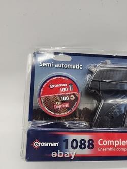 NEW Crosman Airguns 1088.177 Cal Semi-Automatic Air BB Pellet Gun Pistol Kit