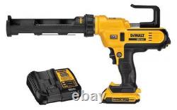 NEW DEWALT DCE560D1 20V MAX Li-Ion 10oz/300ml Adhesive Caulking Gun Kit