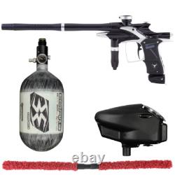 NEW DP FUSION ELITE COMPETITION PAINTBALL GUN KIT-BLACK/SILVER With 68/4500 BOTTLE