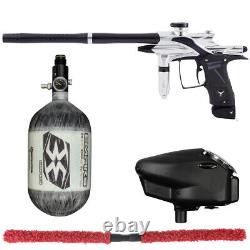 NEW DP FUSION ELITE COMPETITION PAINTBALL GUN KIT-SILVER/BLACK With 68/4500 BOTTLE