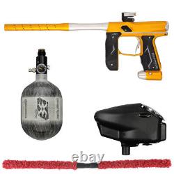 NEW EMPIRE AXE 2.0 COMPETITION PAINTBALL GUN KIT GOLD/SILVER With 48/4500 BOTTLE