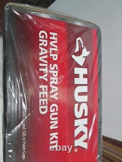NEW Husky Automotive Paint HVLP and Standard Spray Gun Kit Gravity Feed 793-334