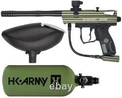 NEW Kingman Spyder Victor Entry Paintball Gun Package Kit (Gloss Olive)