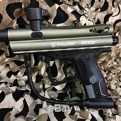 NEW Kingman Spyder Victor LEGENDARY Paintball Gun Package Kit Olive Green