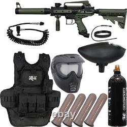 NEW Tippmann Cronus Tactical Heavy Gunner Paintball Gun Package Kit Olive