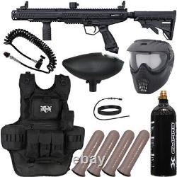 NEW Tippmann Stormer Tactical Heavy Gunner Paintball Gun Package Kit Black