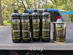 NEW U-POL Raptor Tintable Urethane Spray-On Truck Bed Liner Kit with Spray Gun