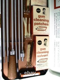 NEWithUNUSED SEARS TED WILLIAMS GUN CLEANING KIT 22CAL & 30CAL + COMPLETE
