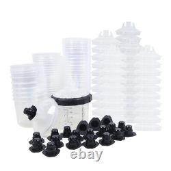 New 200/650/800ml Disposable Paint Spray Gun Cup Lids Liners Kit Cup liners Lips