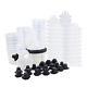 New 200/650/800ml Disposable Paint Spray Gun Cup Lids Liners Kit Cup Liners Lips