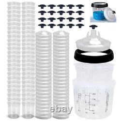 New 200/650/800ml Disposable Paint Spray Gun Cup Lids Liners Kit Cup liners Lips