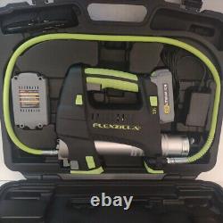 New Flexzilla L1388LFZ Cordless Grease Gun Kit Light 2 Batteries Battery Changer