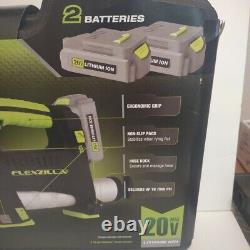 New Flexzilla L1388LFZ Cordless Grease Gun Kit Light 2 Batteries Battery Changer