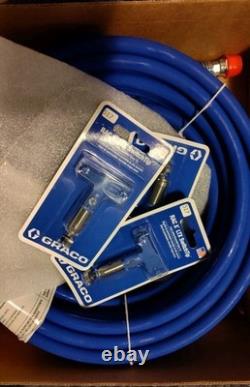 New Graco RAC X Contractor PC Airless Paint Spray Gun Hose Kit 17Y042 FREE TIPS