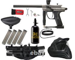 New Kingman Spyder Fenix Legendary Paintball Gun Package Complete Kit Grey