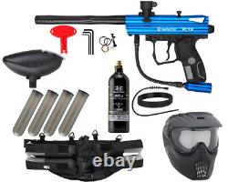 New Kingman Spyder Victor Epic Complete Paintball Gun Package Kit Gloss Blue