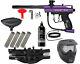 New Kingman Spyder Victor Epic Complete Paintball Gun Package Kit Gloss Purple