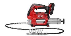 New Milwaukee 2646-21ct M18 18 Volt Cordless Grease Gun Kit With Case Sale