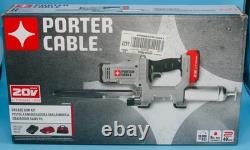New Porter Cable PCCGG001D1 20V MAX Grease Gun Kit battery changer & tote