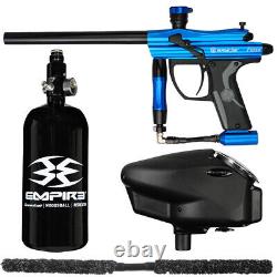New Spyder Fenix Core Essential Paintball Gun Package Kit Blue