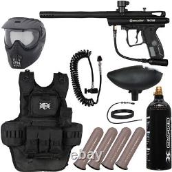 New Spyder Victor Heavy Gunner Paintball Gun Package Kit Black