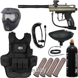 New Spyder Victor Heavy Gunner Paintball Gun Package Kit Olive