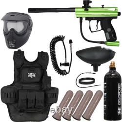 New Spyder Victor Heavy Gunner Paintball Gun Package Kit Slime