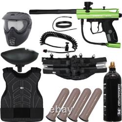 New Spyder Victor Light Gunner Paintball Gun Package Kit Slime