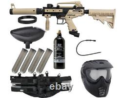 New Tippmann Cronus Tactical Epic Paintball Gun Package Kit Tan/black