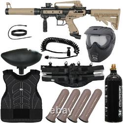 New Tippmann Cronus Tactical Light Gunner Paintball Gun Package Kit Tan