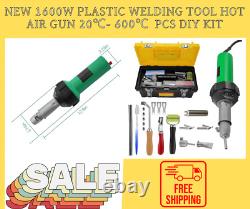 New perfect set Plastic Welding Tool 1600W Hot Air Gun 20? 600? DIY Kit