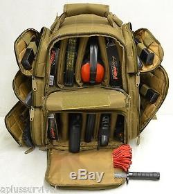 Olive Drab Explorer Tactical Range Backpack Gun Pistol Survival Emergency Kit