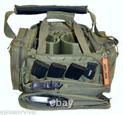 Olive Drab Explorer Tactical Range Ready Bag Gun Pistol Survival Emergency Kit