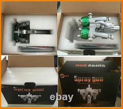 Paint Spray Air Gun SAT1189 Hvlp Feed Gravity Kit New 2 Sprayer Auto 1 Car Press