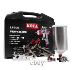 Paint Spray Gun Kit KOTA Nozzle with Aluminum Cup Fits LVLP 1.3mm 1.4mm