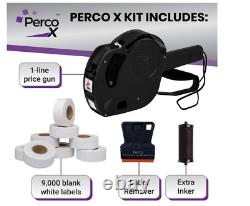Perco Premium Price Gun Kit Easy Labeling, 9000 Labels, Bonus Inker