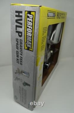 Performax HVLP Gravity Feed Spray Gun Kit 207-4736 Large + Small Gun + Regulator