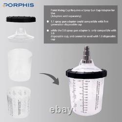 Porphis Automotive Paint Gun Kit, PRD-815 1.3 Tip, LED Paint Gun Light