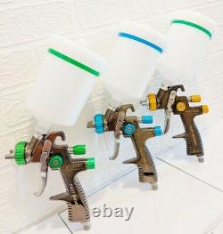 Premium Quality 1.3 1.4 & 1.8mm LVLP Gravity Feed Spray Gun Kit FREE SHIPPING