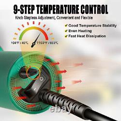 Professional 1600W Plastic Hot Air Gun Heat Gun Welder Pistol Tool Kit + Tip Rod