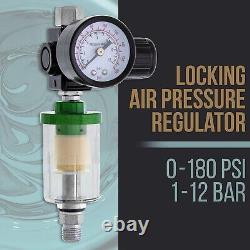 Professional 3 Gun Set Spray Guns Kit with Maintenance for Auto Coatings