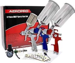 Professional 3 Gun Set Spray Guns Kit with Maintenance for Auto Coatings