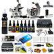 Professional Complete Tattoo Kit 2 Top Machine Gun 8 Color Ink 50 Needle
