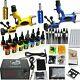 Professional Complete Tattoo Kit 2 Top Rotary Machine Gun 7 Color Ink 50 Needles
