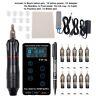 Professional Complete Tattoo Kit Rotary Pen Machine Gun With Cartridge Needles
