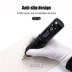 Professional Wireless Tattoo Machine Pen Kit Digital Coreless Motor Tattoo Gun